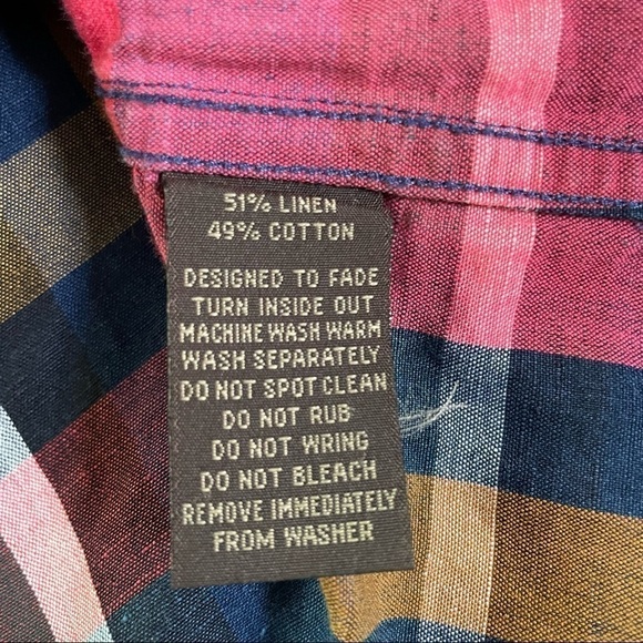 Rodd & Gunn Sports Fit Linen Long Sleeve Plaid Button Down Dress Shirt Fairlight - Picture 5 of 7